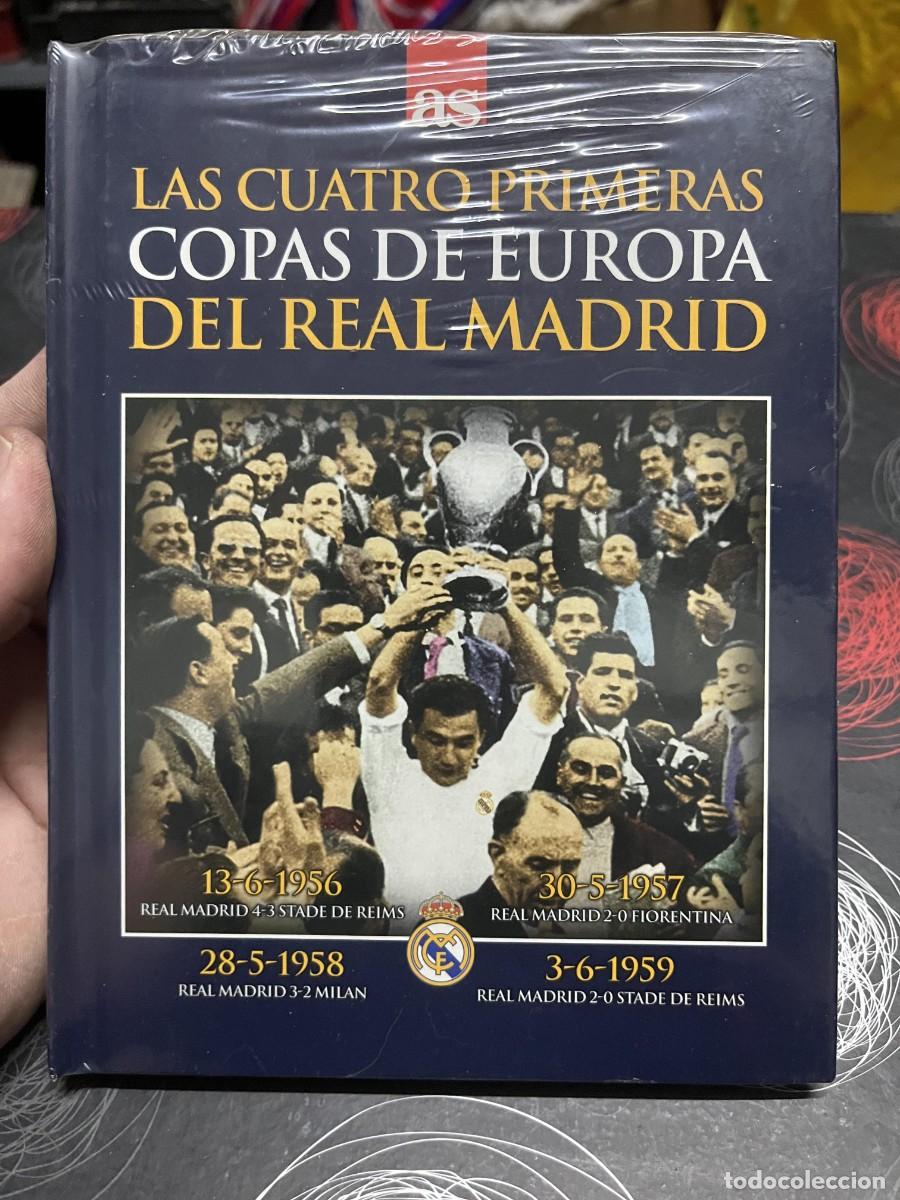 Coleccionismo deportivo: AS DVD LIBRO PRECINTADO LAS CUATRO PRIMERAS COPAS DE EUROPA REAL MADRID