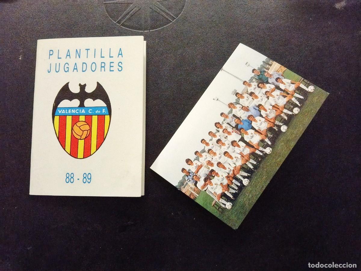 Coleccionismo deportivo: LIBRITO DE BOLSILLO PLANTILLA JUGADORES VALENCIA CF LIGA FUTBOL 1988 1989 88 89 + CALENDARIO LOTERIA