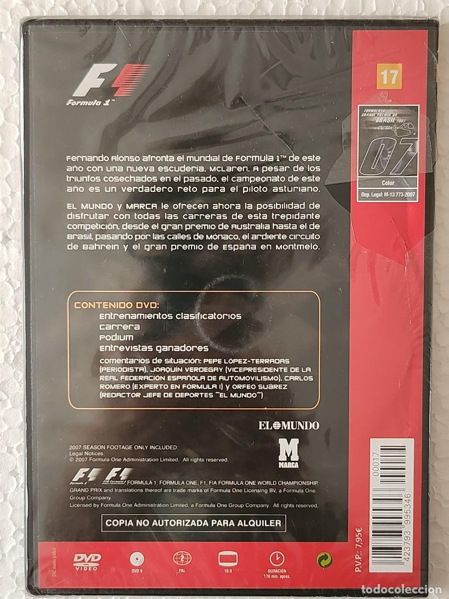 Coleccionismo deportivo: DVD FORMULA 1 GRAN PREMIO BRASIL 2007 SAO PAULO - Foto 2