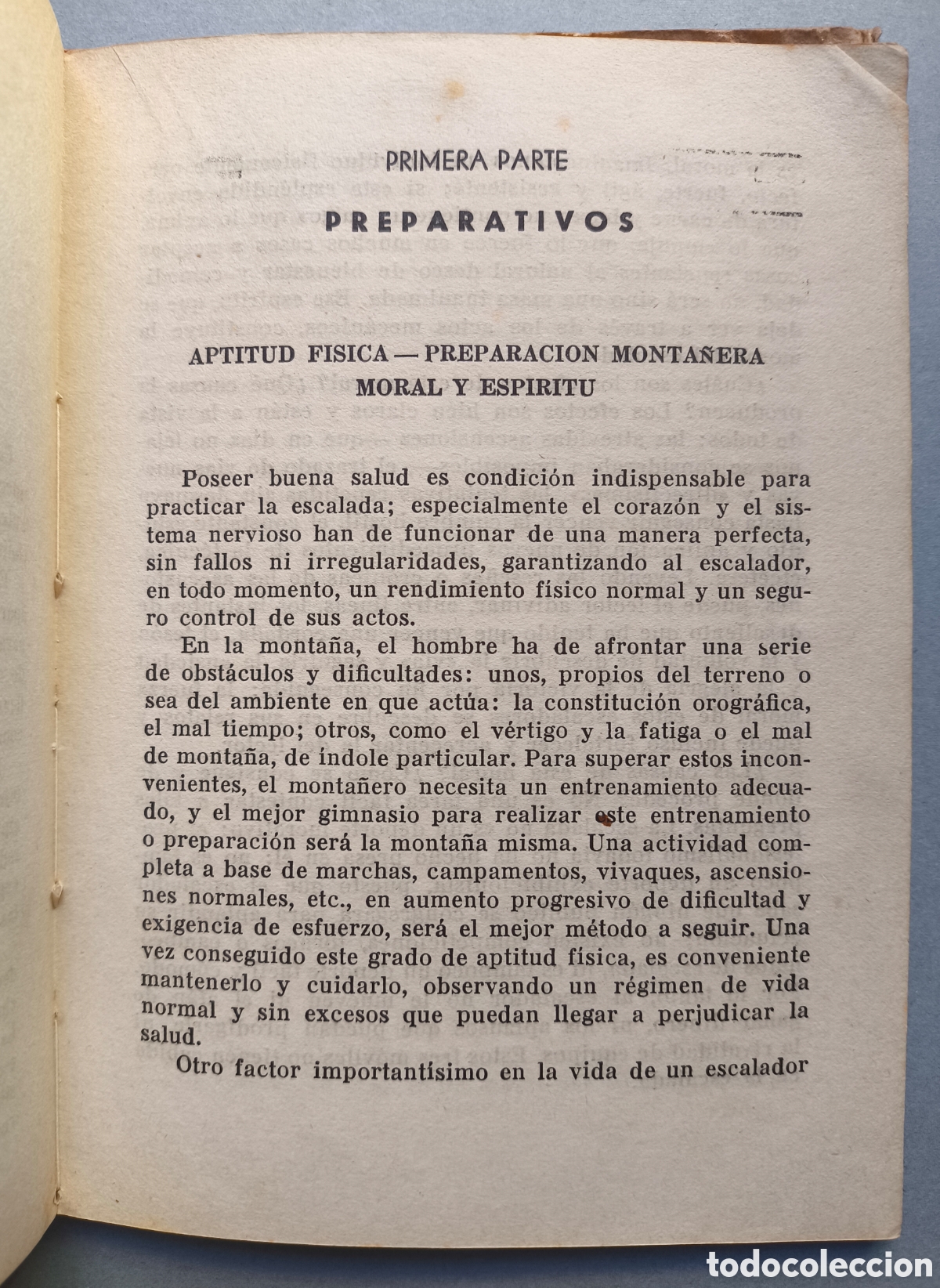 Coleccionismo deportivo: MONTA&Ntilde;ISMO MANUAL ESCALADA SOBRE ROCA 1947 - Foto 2