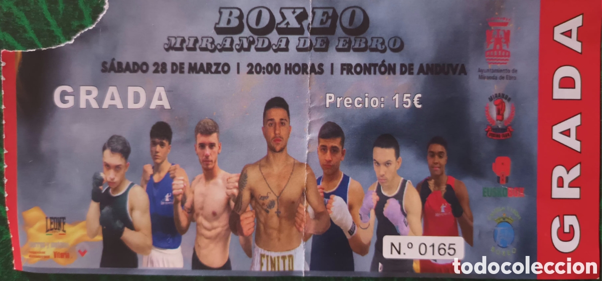 Coleccionismo deportivo: ENTRADA BOXEO MIRANDA DE EBRO - Foto 1