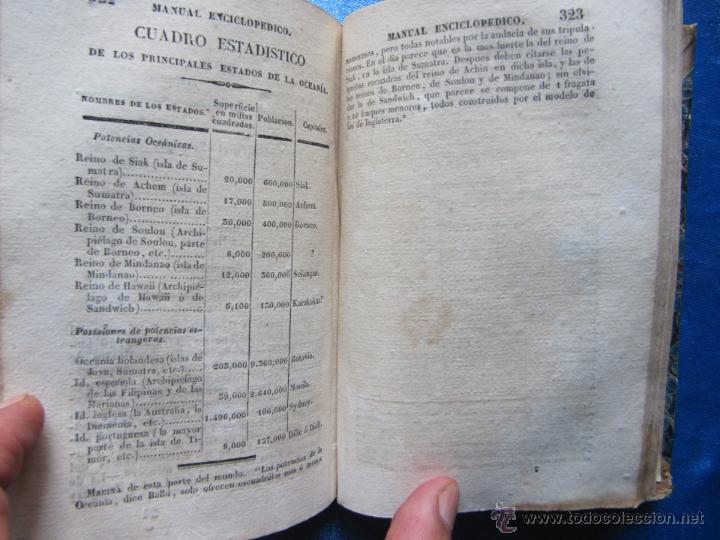 Enciclopedias antiguas: MANUAL ENCICLOPÉDICO O REPERTORIO UNIVERSAL. POR D. JOSÉ VANDERLEPE. BOIX EDITOR, MADRID, 1842. - Foto 6 - 50997479