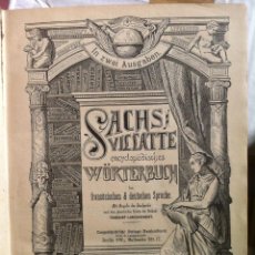 Enciclopedias antiguas: SACHS VILLATTE ENCYCLOPÄDISCHES WÖRTERBUCH. 1894. Lote 98645135