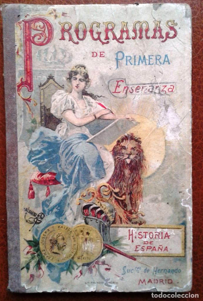 Enciclopedias antiguas: PROGRAMAS DE PRIMERA ENSE&Ntilde;ANZA. (A&Ntilde;O 1.916) - Foto 1