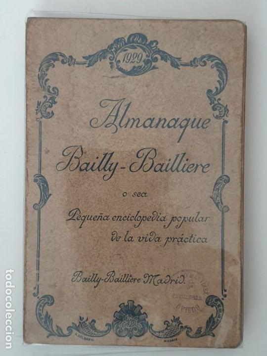 Enciclopedias antiguas: Almanaque Bailly-Baillere 1929 - Foto 1