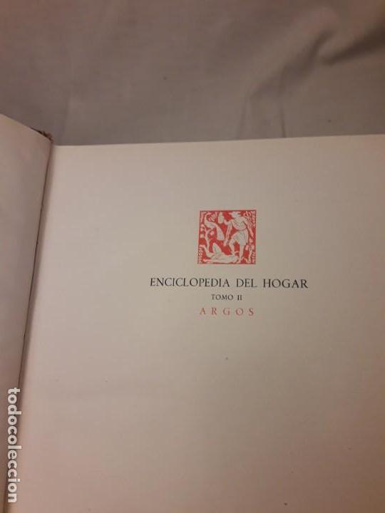 Enciclopedias antiguas: Enciclopedia del Hogar Vol I-II Editorial Argos año 1952 - Foto 7 - 165506586
