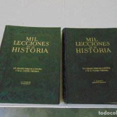 Enciclopedias antiguas: INSTITUTO GALLACH MIL LECCIONES DE LA HISTORIA 2 TOMOS AÑO 1951 1952. Lote 167735412