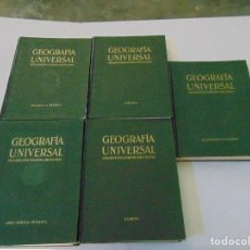 Enciclopedias antiguas: INSTITUTO GALLACH GEOGRAFIA UNIVERSAL 5 TOMOS AÑO 1928 1929 1930 1931. Lote 167735872