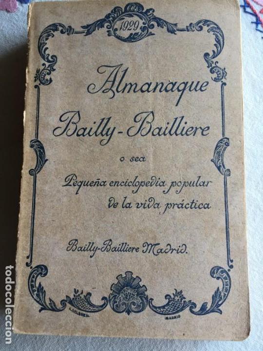Enciclopedias antiguas: Almanaque Bailly . Bailliere 1929 - Foto 1