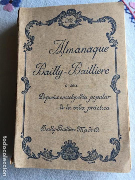 Enciclopedias antiguas: Almanaque Bailly . Bailliere 1933 - Foto 1