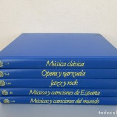 Enciclopedias antiguas: GRAN DISCOTECA FAMILIAR CINCO TOMOS EDITORIAL PLANETA 1991