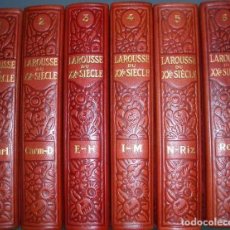 Enciclopedias antiguas: 1928 - LAROUSSE DU XX° SIÈCLE - XX° SIÈCLE LAROUSSE - EN 6 VOLUMES - PIEL - EN FRANCÉS. Lote 195421553