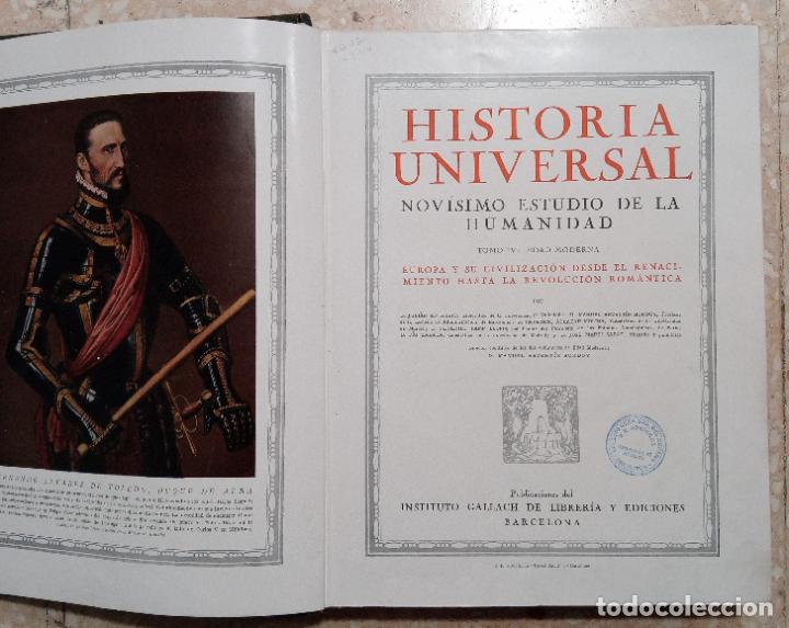 Enciclopedias antiguas: HISTORIA UNIVERSAL. 6 TOMOS. INSTITUTO GALLACH DE LIBRERIA Y EDICIONES. 1932-1937 - Foto 11 - 297543428