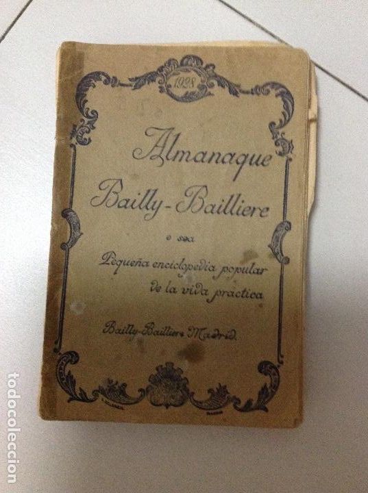 Enciclopedias antiguas: Almanaque Bailly-Bailliere. 1928 - Foto 1
