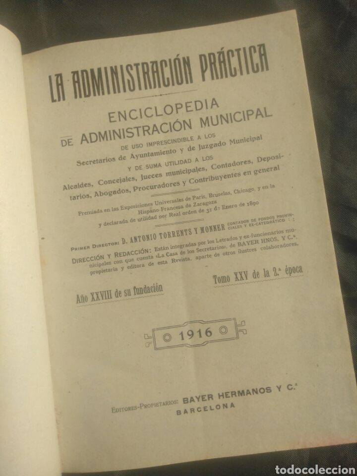 Enciclopedias antiguas: La administraci&oacute;n pr&aacute;ctica 1916. - Foto 1