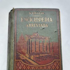 Enciclopedias antiguas: ENCICLOPEDIA ABREVIADA S. CALLEJA - NUEVO DICCIONARIO ILUSTRADO. Lote 358270460