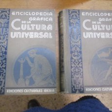 Enciclopedias antiguas: ENCICLOPEDIA GRÁFICA DE LA CULTURA UNIVERSAL ( 2 TOMOS)(1ª EDICIÓN) W16179. Lote 382719519