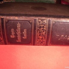 Enciclopedias antiguas: ENCICLOPEDIA MEYERS KONVERSATIONSLEXIKON - 1894 - VOLUMEN A - ALEMANIA