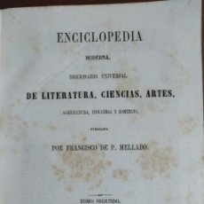 Enciclopedias antiguas: ENCICLOPEDIA MODERNA, TOMO II