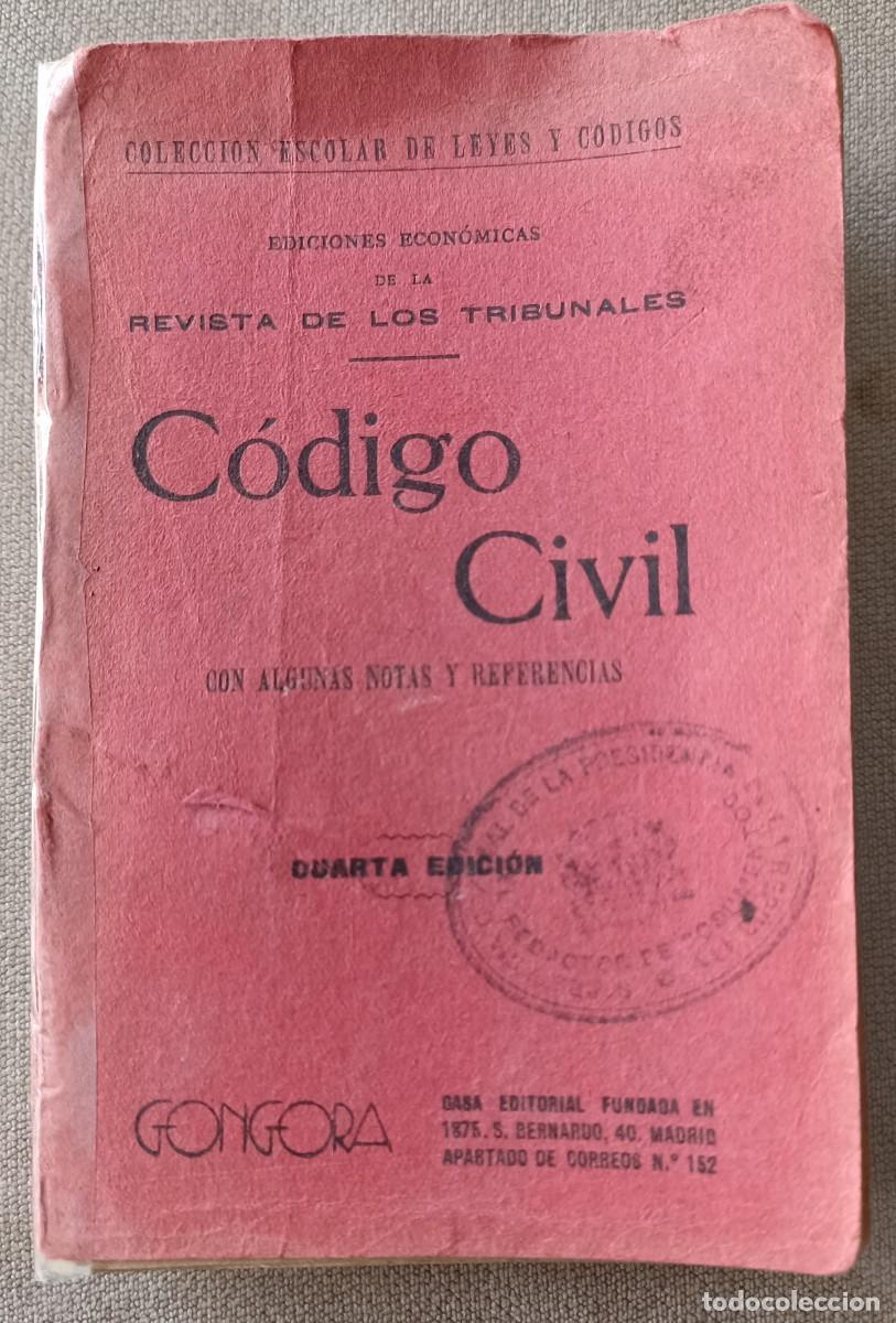 Enciclopedias antiguas: C&oacute;digo Civil (76) - Foto 1