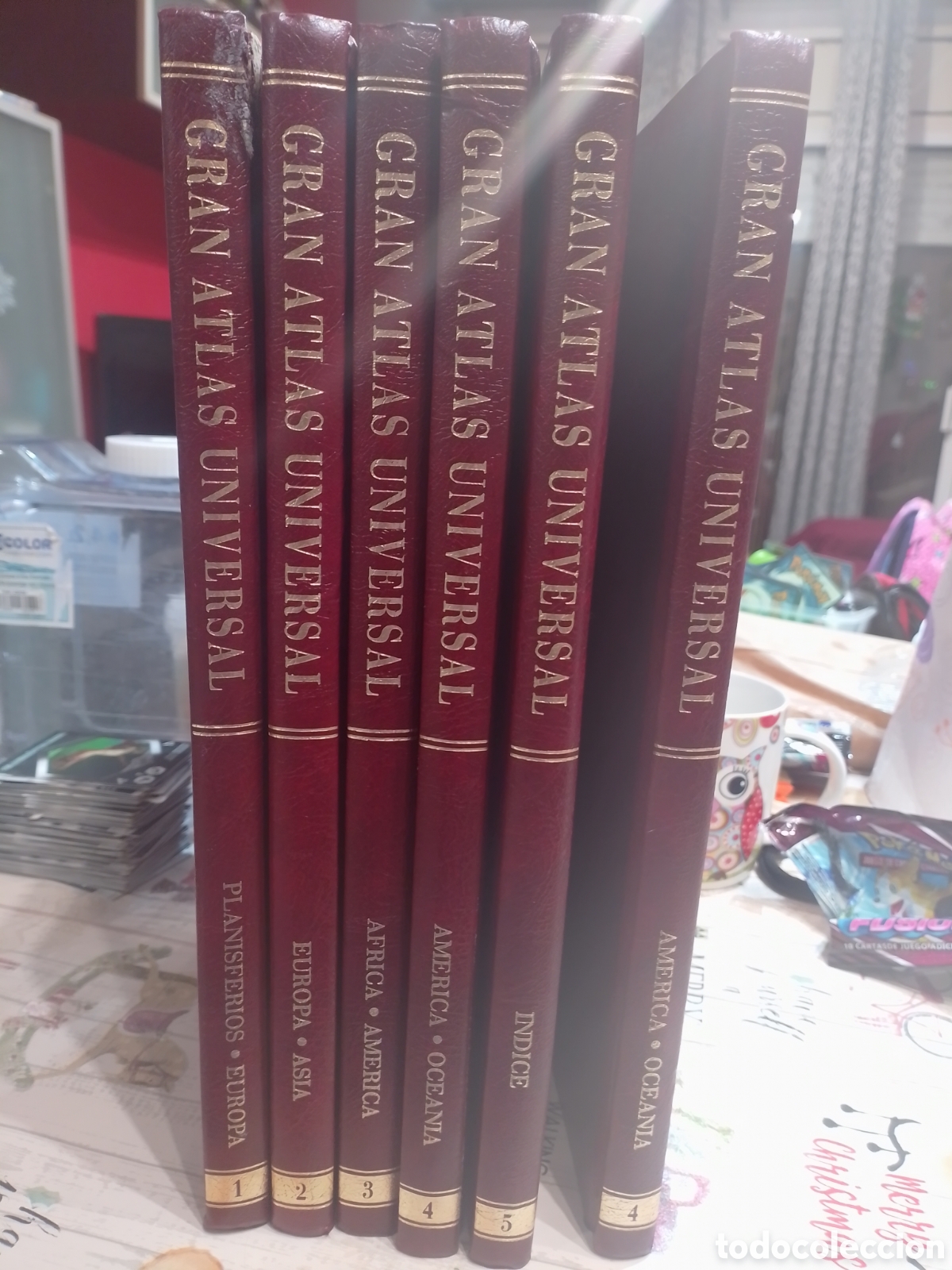 Enciclopedias antiguas: gran atlas universal - Foto 2