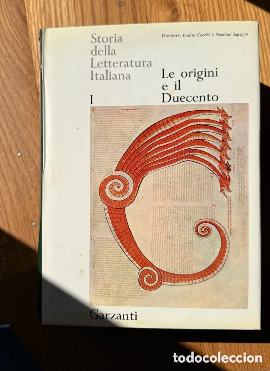 Enciclopedias antiguas: Storia della Letteratura Italiana - Garzanti (8 Vol.) Cecchi-Sapegno