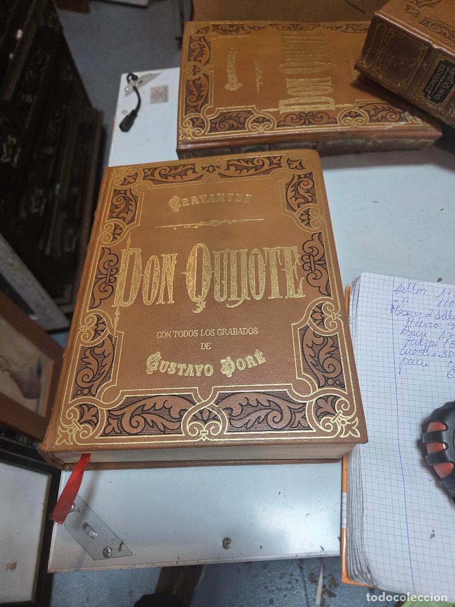 Enciclopedias antiguas: 3 tomos del libro de don quijote - Foto 2