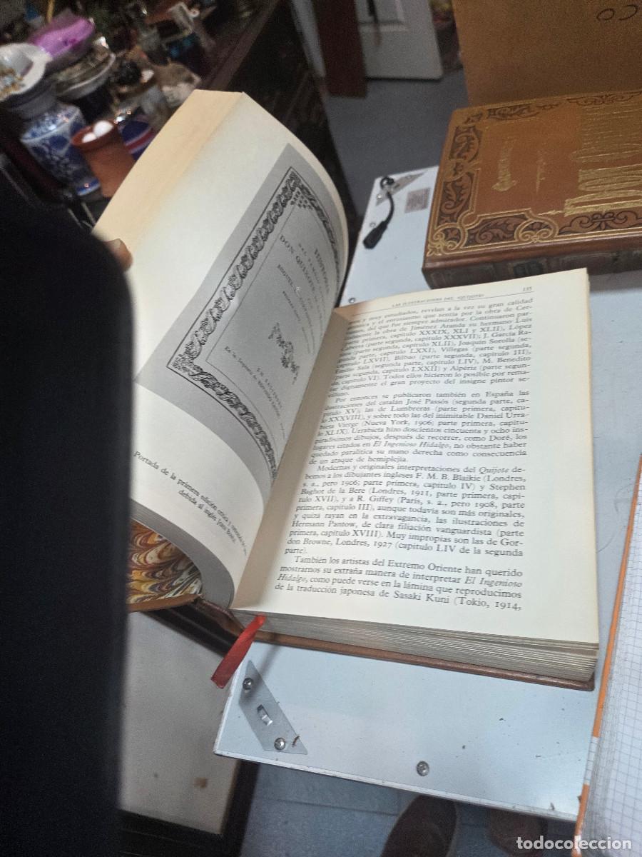 Enciclopedias antiguas: 3 tomos del libro de don quijote - Foto 4