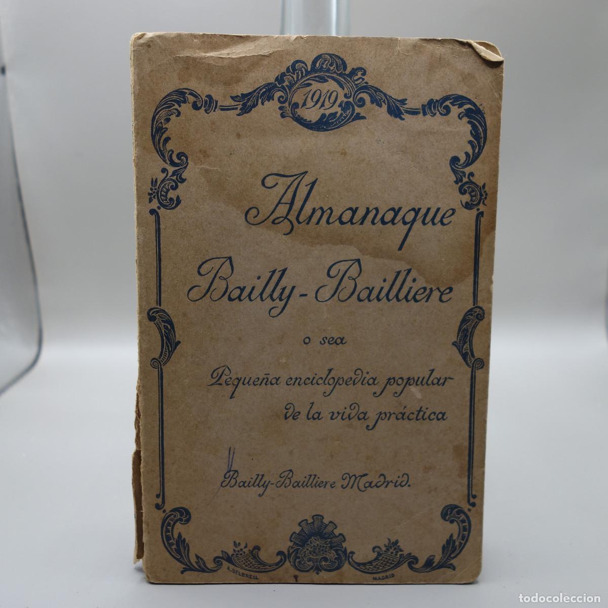 Enciclopedias antiguas: ALMANAQUE BAILLY-BAILLIERE 1919
