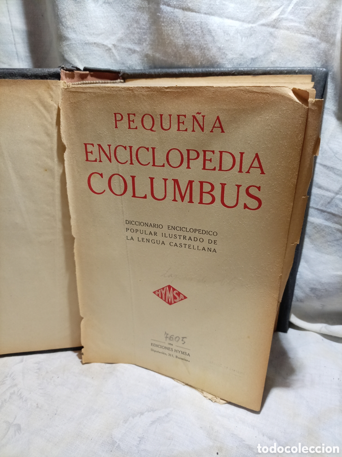 Enciclopedias antiguas: PEQUE&Ntilde;A ENCICLOPEDIA COLUMBUS, 1934