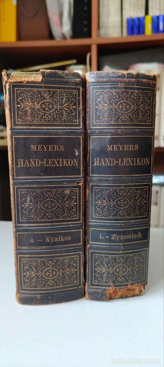 Enciclopedias antiguas: Meyers Hand-Lexikon des allgemeinen Wissens