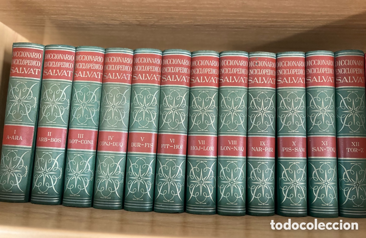 Enciclopedias antiguas: Diccionario Enciclop&eacute;dico Salvat - Obra Completa 12 Tomos (Novena Edici&oacute;n, c. 1960)