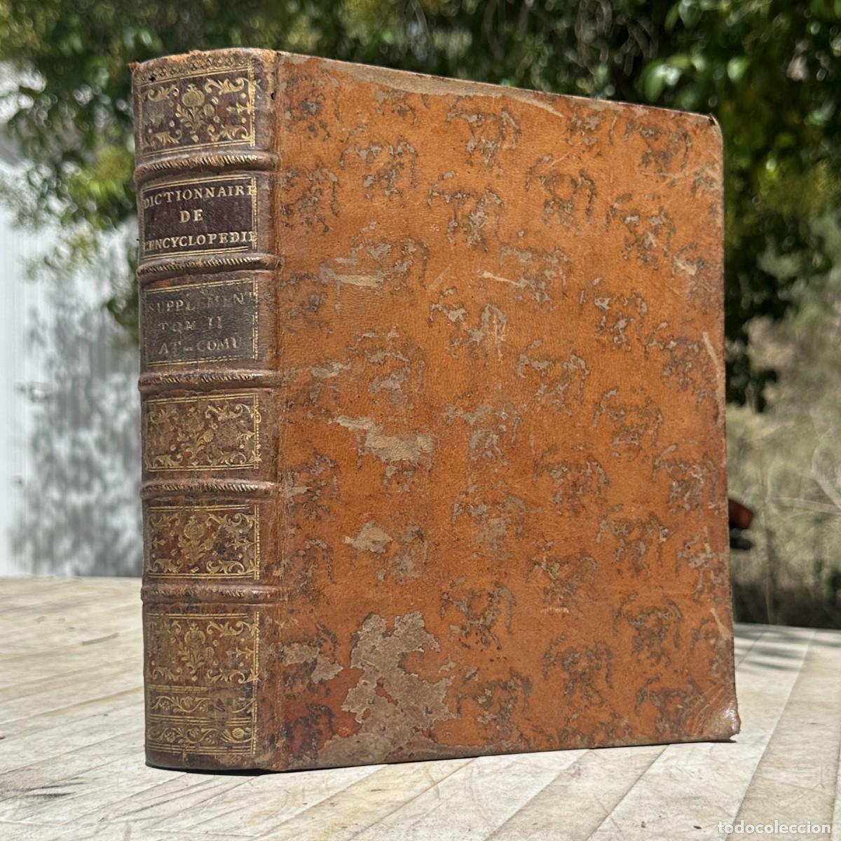 Enciclopedias antiguas: A&Ntilde;O 1775 - Encyclop&eacute;die ou Dictionnaire universel raisonn&eacute; - Enciclopedia - Ilustracion francesa
