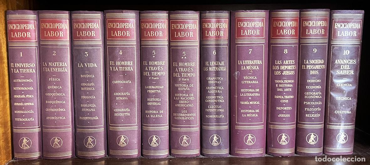 Enciclopedias antiguas: ENCICLOPEDIA LABOR &middot; COLECCI&Oacute;N COMPLETA &middot; 10 TOMOS / 11 VOL&Uacute;MENES