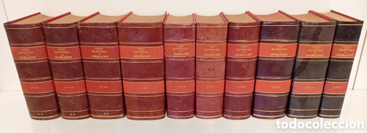 Enciclopedias antiguas: .ENCICLOPEDIA REPERTORIO DE LEGISLACION 10 TOMOS