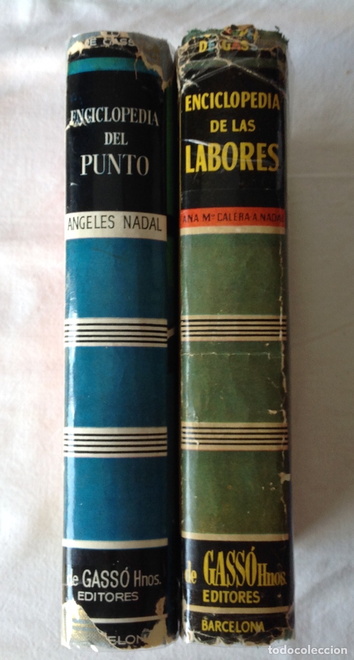 Enciclopedias: Enciclopedia del punto (1963) + Enciclopedia de las labores (1959). Gasso Editores. - Foto 1 - 217464596