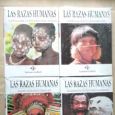 Enciclopedias: LAS RAZAS HUMANAS - 4 TOMOS COMPLETA - GALLACH - DIRECCIÓN DE CARLOS GISPERT -NUEVO, PLASTIFICADOS. Lote 306072543