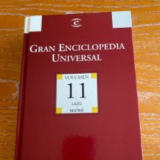 Enciclopedias: GRAN ENCICLOPEDIA UNIVERSAL VOLUMEN 11. Lote 366068366