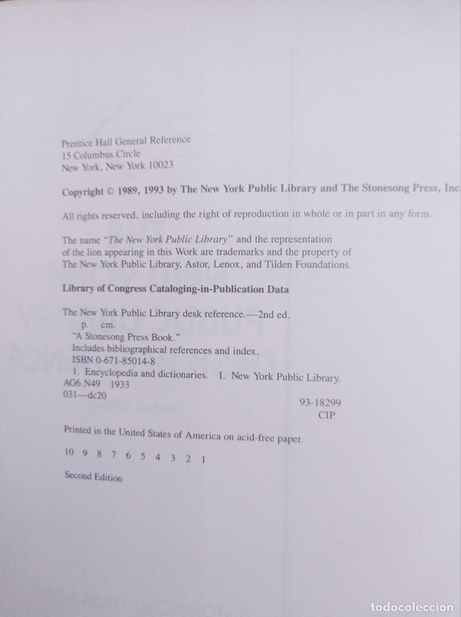 Enciclopedias: The New York Public Library Desk Reference Frommers Prentice Hall - Foto 4