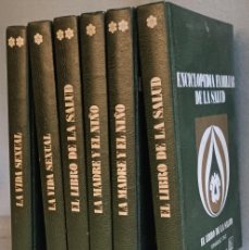 Enciclopedias: ENCICLOPEDIA FAMILIAR DE LA SALUD CON 6 TOMOS POR 4 AUTORES.EDITA DANAE 1979.EN PIEL