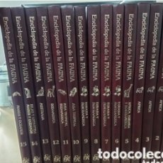 Enciclopedias: ENCICLOPEDIA DE LA FAUNA. FÉLIX RODRÍGUEZ DE LA FUENTE. COMPLETA 15 TOMOS. EDICIONES RAYUELA.