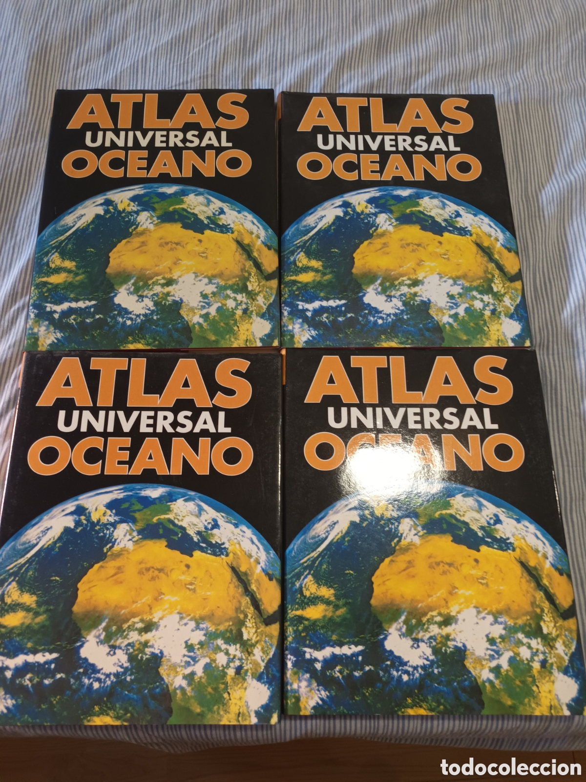 Enciclopedias: ATLAS UNIVERSAL OCEANO CUATRO TOMOS COMO NUEVO