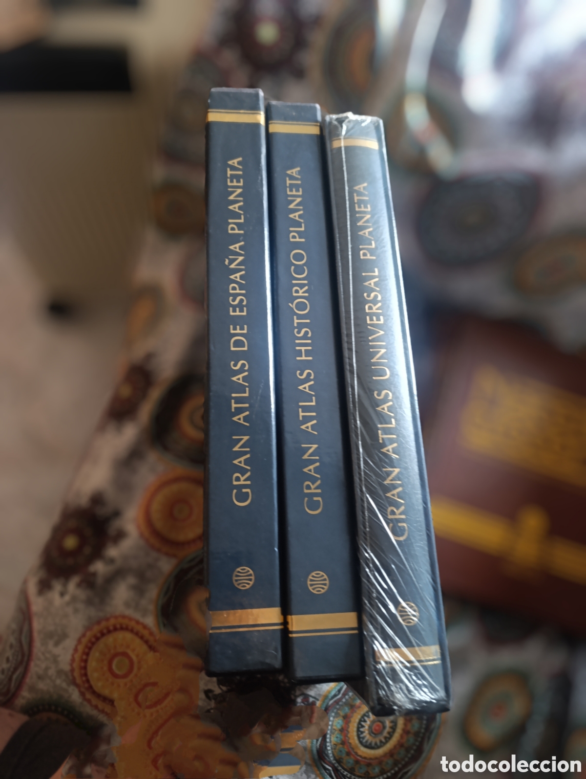 Enciclopedias: Colecci&oacute;n tres tomos Grandes Atlas. Ed. Planeta