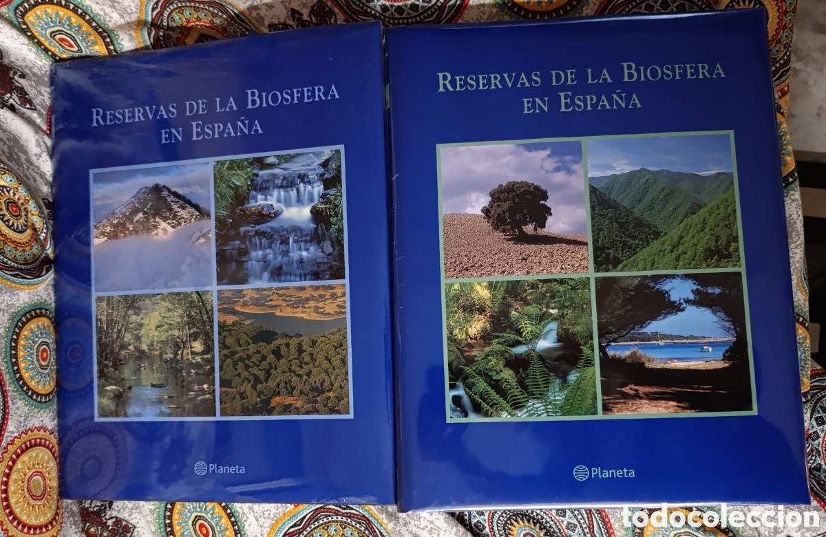 Enciclopedias: Colecci&oacute;n dos tomos Reservas de la Biosfera en Espa&ntilde;a. Editorial Planeta