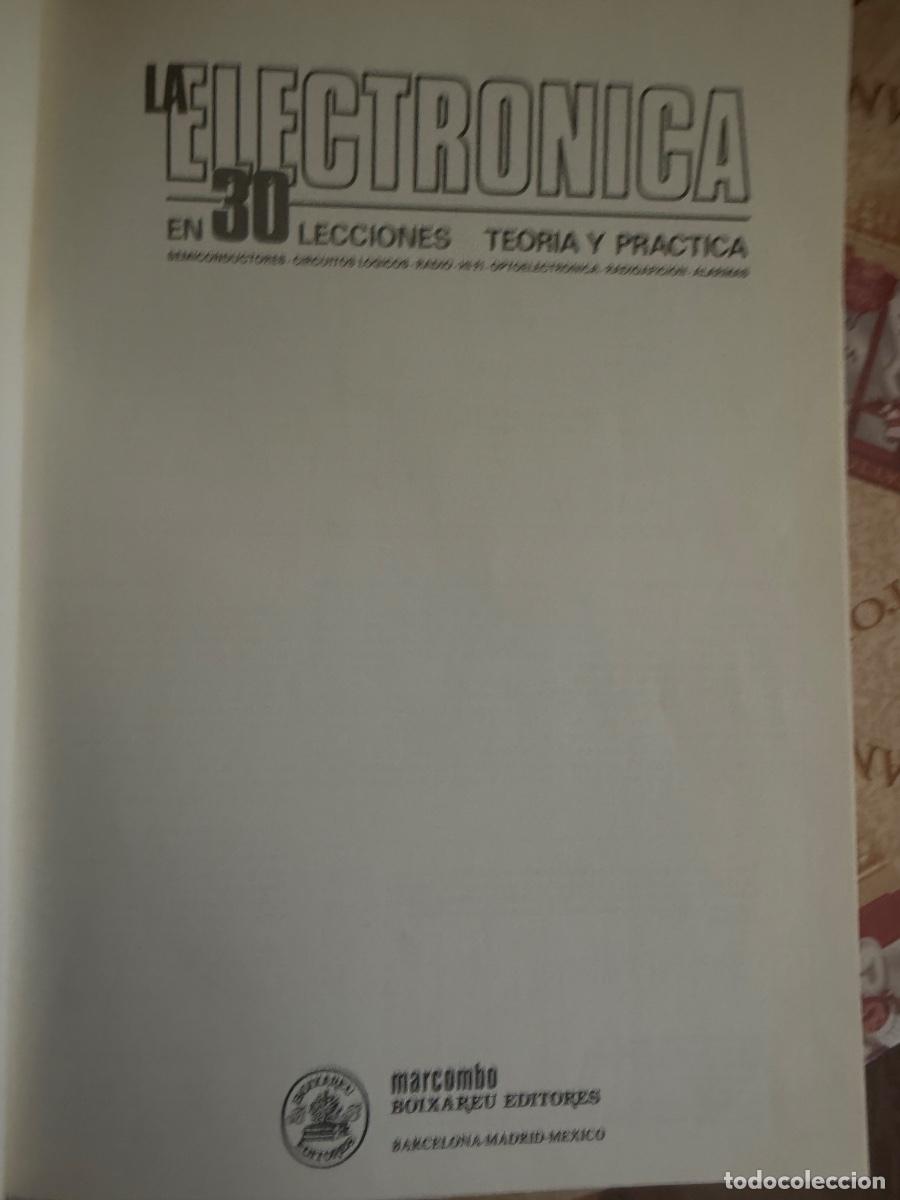 Enciclopedias: Lote dos tomos 30 lecciones electr&oacute;nica - Foto 2