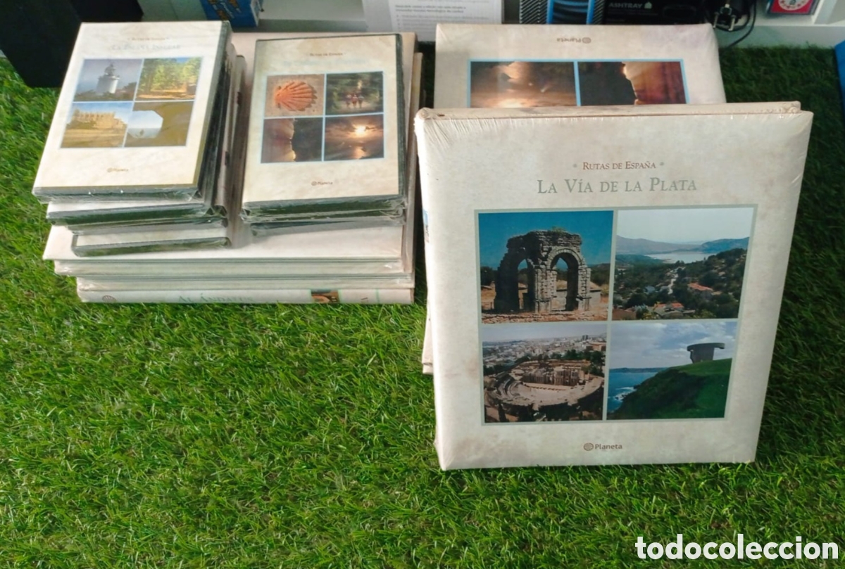 Enciclopedias: Colecci&oacute;n Completa RUTAS DE ESPA&Ntilde;A (Planeta) - 8 Tomos + 9 DVDs NUEVA Y PRECINTADA