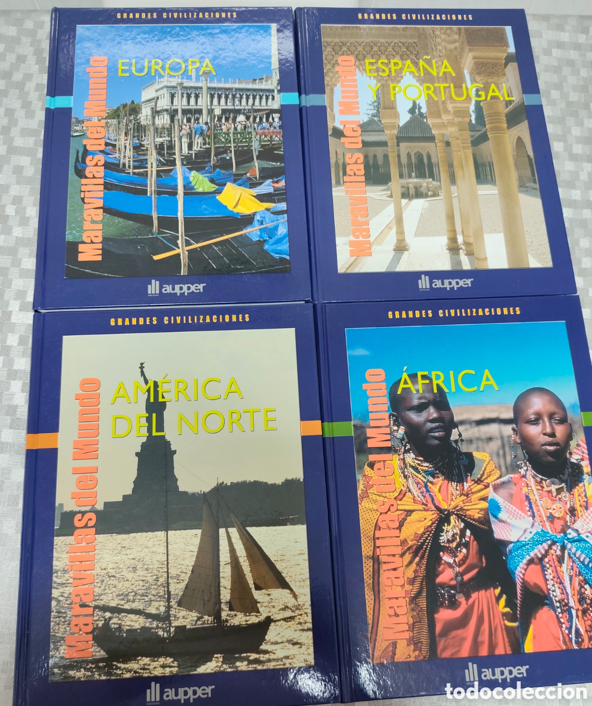 Enciclopedias: Colecci&oacute;n Maravillas del Mundo. 4 libros