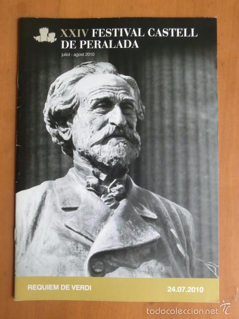 Entradas antiguas de conciertos: Programa de mano Festival de Peralada 2010 - Requiem de Verdi - Foto 1