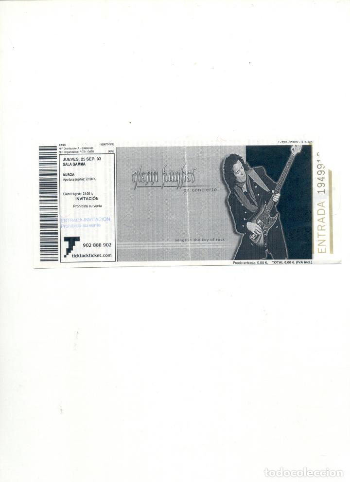 Entradas antiguas de conciertos: ENTRADA GLENN HUGHES MURCIA - Foto 1