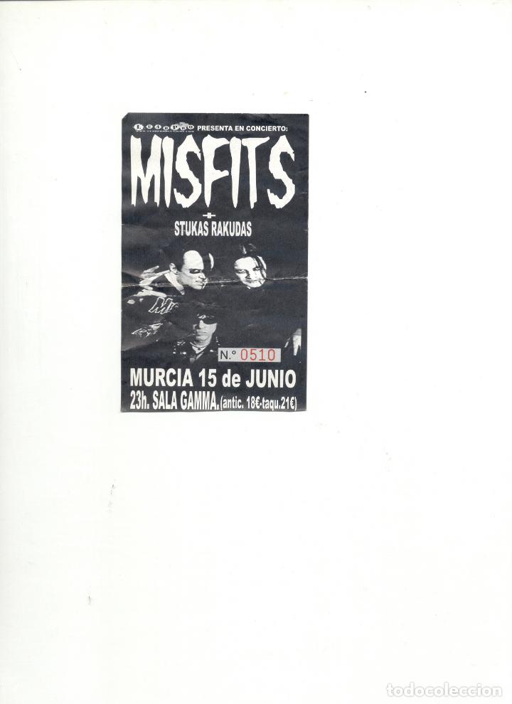 Entradas antiguas de conciertos: ENTRADA MISFITS MURCIA - Foto 1